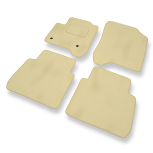 Premium tappetini auto in velluto compatibili con Citroen C3 Picasso Monovolume (2008-2017) - tappeti auto beige