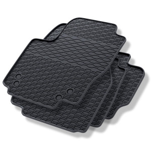 Tappetini auto in gomma compatibili con Ford Mondeo IV Hatchback, Station Wagon, Berlina (2007-2014) - tappeti gomma - nero - 4 pz.