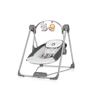 Lionelo Otto Cozy Grey — Sdraietta a dondolo