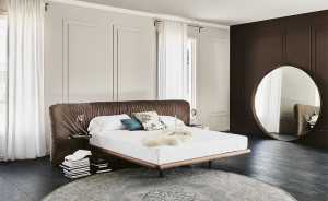 Cattelan Italia MARLON Bett mit Softlederbezug