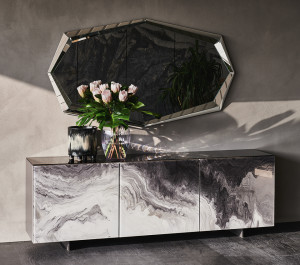 Cattelan Italia FOCUS CrystalArt Designer Sideboard 2 oder 3 Türig