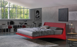 Cattelan Italia DYLAN Bett mit Softlederbezug