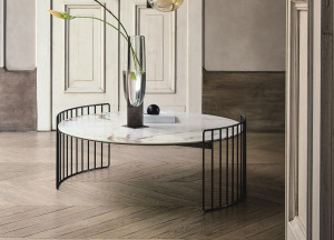 Bonaldo Couchtisch HARPE 97 cm Dia in 2 Höhen