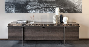 Modernes Arketipo AURA Sideboard mit Marmorplatte 245 cm