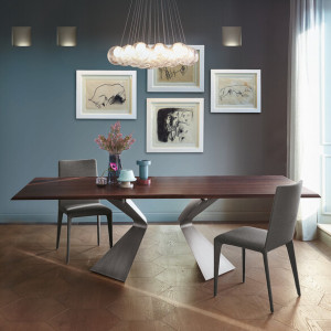 Bonaldo PRORA Esstisch 300 cm mit Holzplatte