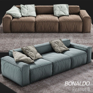 Bonaldo Design Sofa Peanut 190-210 cm