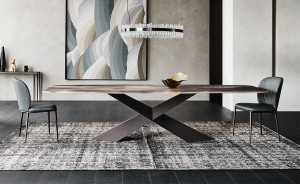 Cattelan Italia TYRON CrystalArt Esstisch mit Glasplatte