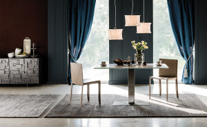 Cattelan Italia ELVIS KERAMIK Esstisch mit Edelstahlgestell