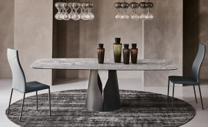 Cattelan Italia GIANO KERAMIK Esstisch mit abgerundeter Platte