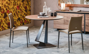 Cattelan Italia Esstisch ROGER mit Holzplatte