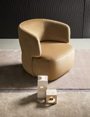 Bonaldo DOGE Designer Sessel gepolstert auch Drehbar