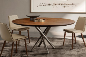 eforma Baly wood Rund Holztisch 130/140/160 cm