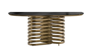 Eforma Rotolo Konsole mit Glasplatte Sideboard