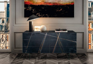 Lago 0646 Dresser Kommode - Schminktisch aus Glas Lackiert oder Matt mit Xglass