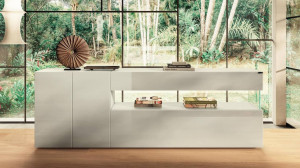 Lago 10808 Madia Sideboard Anrichte aus Glas Lackiert Matt oder Xglass
