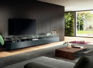 Lago TV regal Materia Sideboard 2607 Anrichte Lackiert Matt Xglass