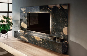 Lago MATERIA 2159 Wohnwand in XGlas