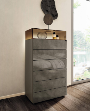 Lago 36e8 Glass Dresser 1905 Kommode Lackiert Matt Xglass