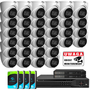 Zestaw do monitoringu 32x Kamera IP BCS-L-EIP25FSR5-AI1 IR 50m 40TB