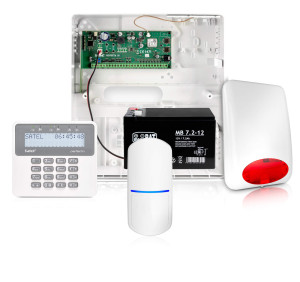 System alarmowy SATEL Perfecta 16, 1x Czujka odporna na zwierzęta, LCD, Aplikacja mobilna, Powiadamianie