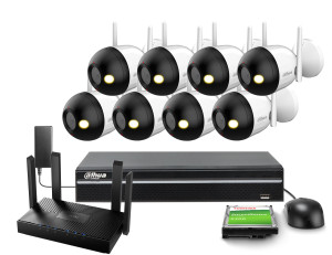 Zestaw do monitoringu Wi-Fi 8x F4C-PV 4Mpx IR 30m Dahua