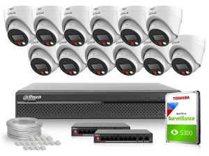 Zestaw do monitoringu 16x IPC-HDW1439V-A-IL-0280B 3.7Mpx IR 30m Dahua