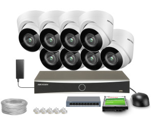 Zestaw do monitoringu 8x DS-2CD1341G0-I/PL, DS-7608NXI-K1(D) 2.8mm, 4Mpx, IR 30m Hikvision
