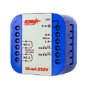 Bezprzewodowy dwukanałowy sterownik Ropam IO-ari-230V