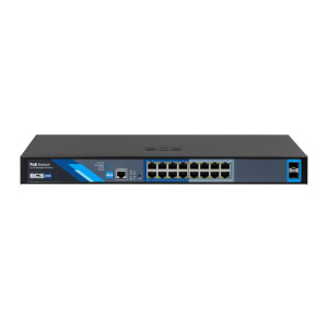 16 portowy switch PoE zarządzalny BCS-B-SP16G-2SFP-M