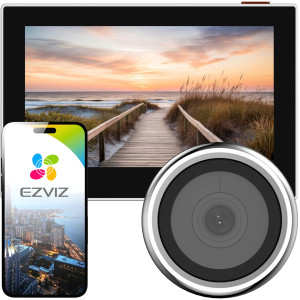 EZVIZ HP2 Inteligentny wizjer z ekranem FHD, WiFi i obsługą aplikacji mobilnej