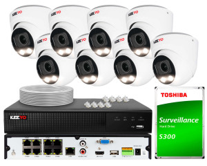Zestaw do monitoringu KEEYO 8x LV-V-IP5M3AF-DL 4K Funkcje Ai