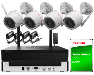 Zestaw do monitoringu Wi-Fi EZVIZ 4x CS-H3C 5Mpx
