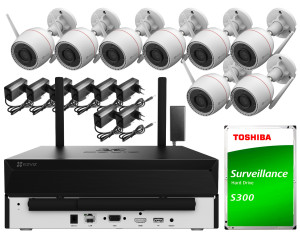 Zestaw do monitoringu Wi-Fi EZVIZ 8x CS-H3C 5Mpx