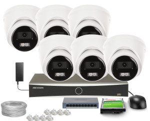 Zestaw do monitoringu Hikvision 6x DS-2CD1383G2-LIUF Smart Hybrid Light 4K