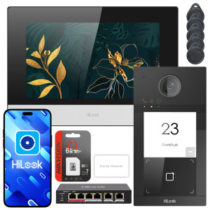 Wideodomofon HiLook by Hikvision IP-VIS-Pro + karta 64GB