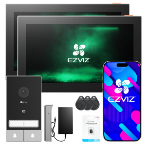 Wideodomofon EZVIZ HP7 2-rodzinny + karta 64GB