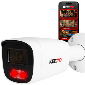 Kamera tubowa IP 5Mpx IR 40m KEEYO LV-V-IP5M40TF-B-II AI Audio