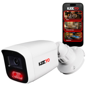 Kamera tubowa IP KEEYO LV-V-IP8M25TF-E 8Mpx IR25m