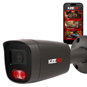 Kamera tubowa IP KEEYO LV-V-IP8M40TF-G-II 8Mpx IR 40m