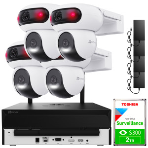 Zestaw do monitoringu EZVIZ 4x CS-H90 WiFi, 4Mpx, IR 30m