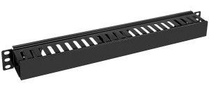 Outlet: OP21-B - poziomy organizer kabli 19" 1U
