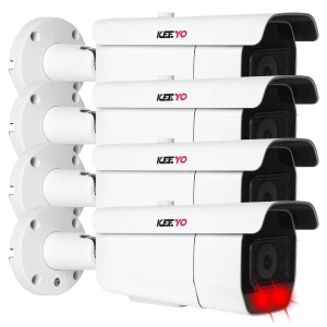 Zestaw kamer IP 4x KEEYO LV-V-IP8M6TF-AI-B 8Mpx IR 60m