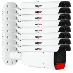 Zestaw kamer IP 8x KEEYO LV-V-IP8M6TF-AI-B 8Mpx IR 60m