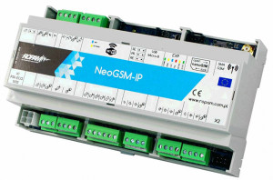 Centrala alarmowa Ropam NeoGSM-IP-D9M w obudowie DIN