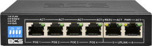 BCS-B-SP04G02G Switch PoE dla 4 kamer IP