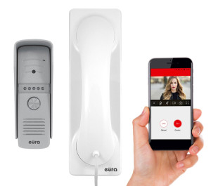 Wideodomofon EURA VDP-50A3 PROXIMA Biały, WiFi, Aplikacja