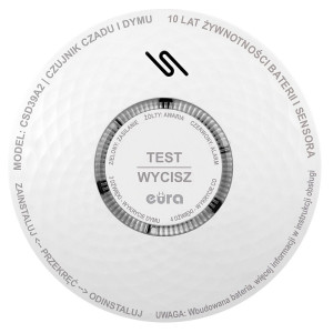 Czujnik czadu i dymu EURA CSD-39A2