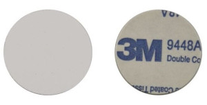 Dysk ST-31M25 RFID 13,56MHz, oryginalny Ntag213, pam.144B, NFC, ID 7B, bez numeru, na metal, śr. 25 mm