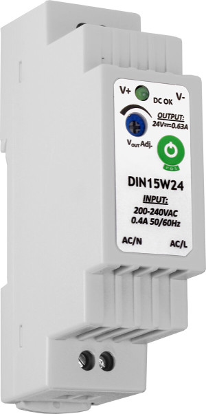 Zasilacz na szynę DIN DIN15W24 24V