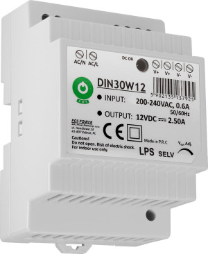 Zasilacz na szynę DIN DIN30W12 12V